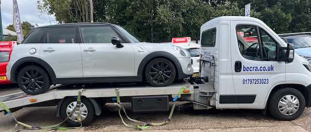 Becra Auto Care can move you and your car using our own transport vehicles Becra Auto Care's own transport vehicles